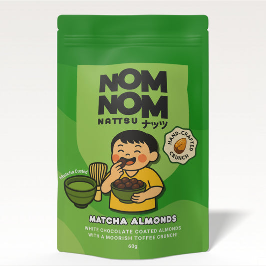 Matcha & White Chocolate Almonds