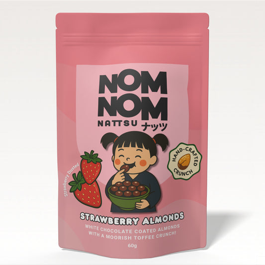 Strawberry & White Chocolate Almonds