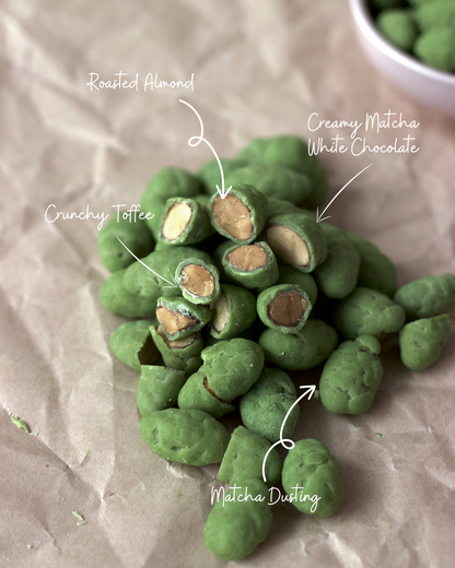 Matcha & White Chocolate Almonds Pouch 60g