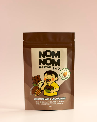 Cocoa & Milk Chocolate Almonds Pouch 60g