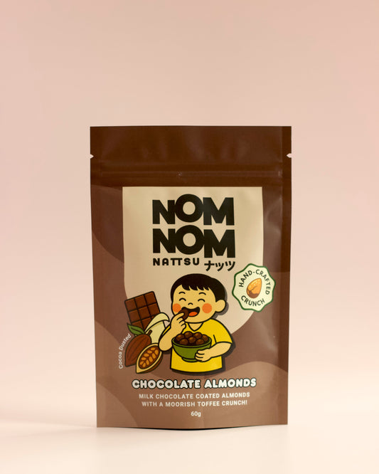 Cocoa & Milk Chocolate Almonds Pouch 60g