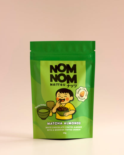 Matcha & White Chocolate Almonds Pouch 60g