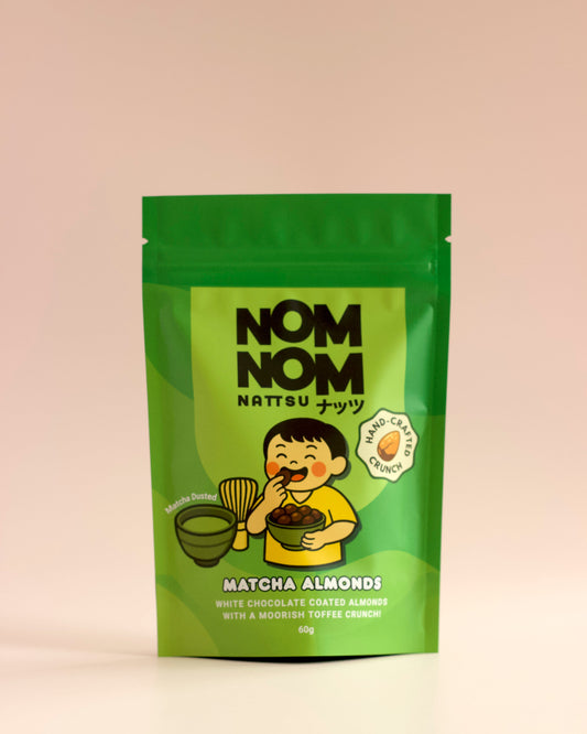 Matcha & White Chocolate Almonds Pouch 60g