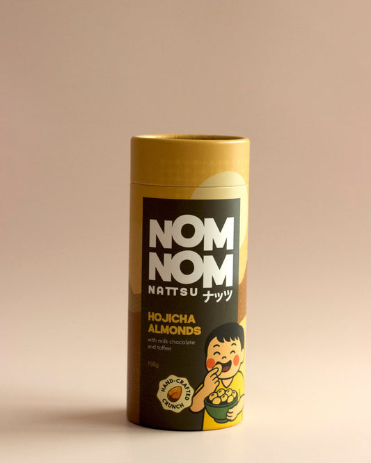 Hojicha Milk Chocolate Almonds – Premium Gift Canister 150g